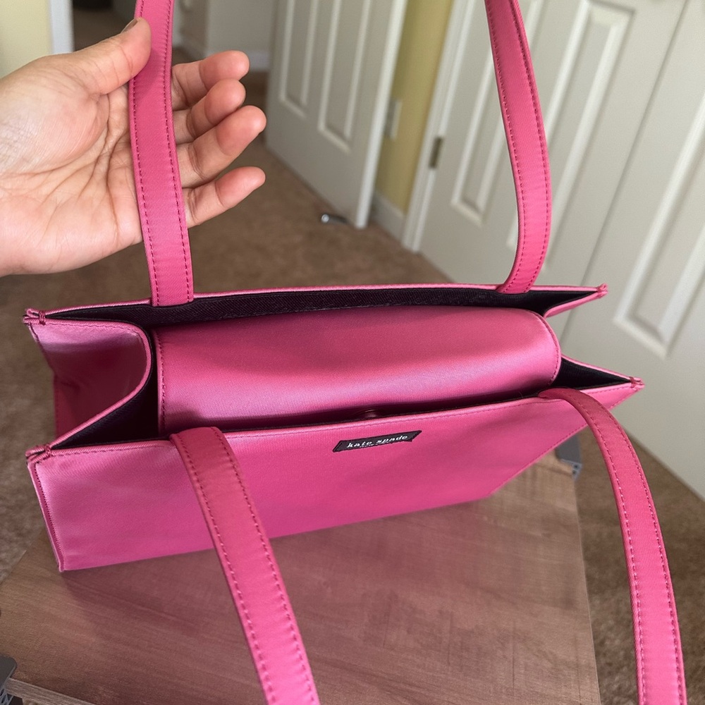 #69. Kate Spade Pink Sam Nylon Tote Bag, Excellent Condition - Picture 9 of 10